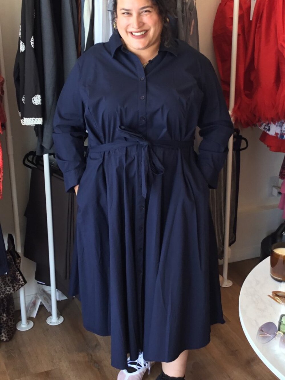 Pari Passu Navy Shirt Dress